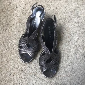 Franco Sarto metallic heel, size 8.5